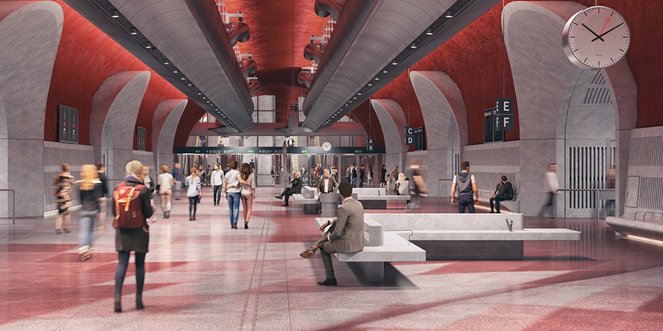 Slussen, Stockholm – MCS, referensprojekt för tjänster på bygget