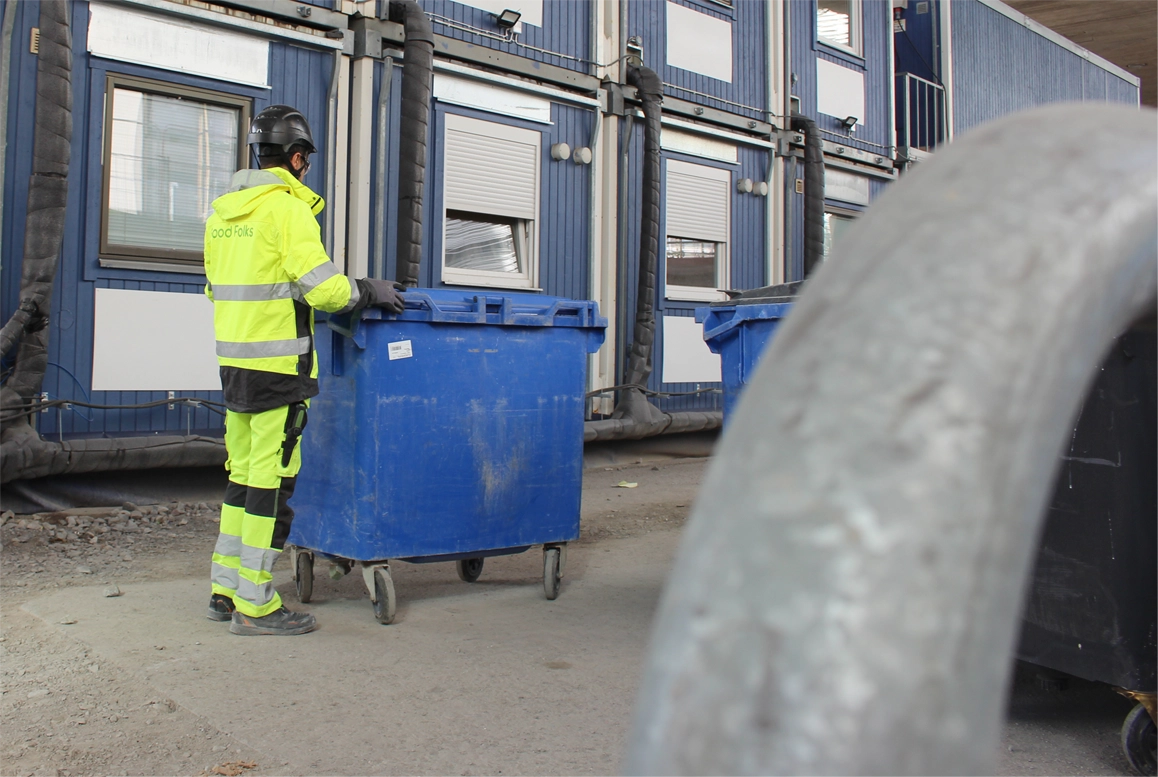 God Folks medarbetare på byggplats
